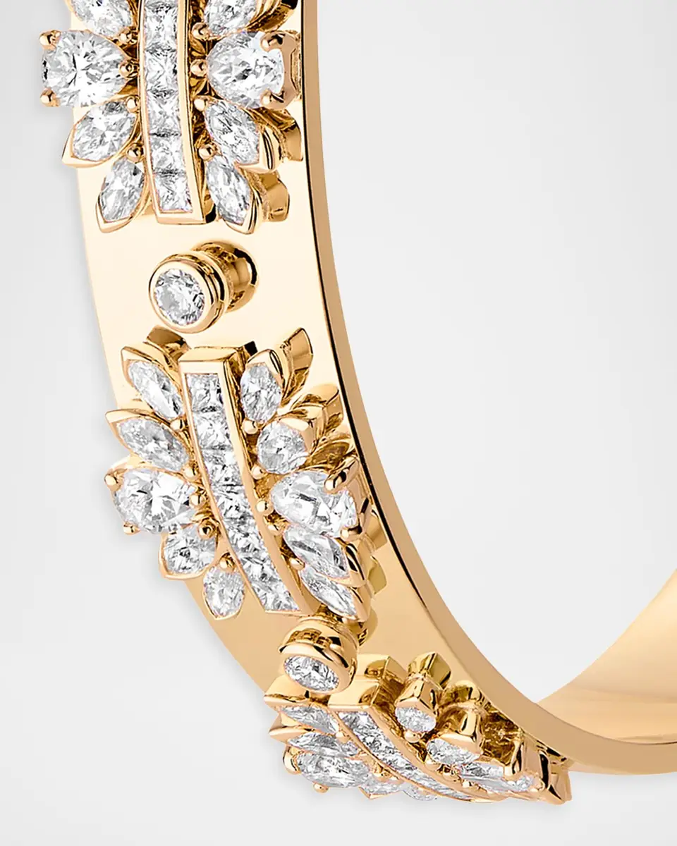 Nouvel Heritage 18K Yellow Gold The Birdsong Lover Diamond Bangle | Thumbnail 2 Nouvel Heritage 18K Yellow Gold The Birdsong Lover Diamond Bangle | Thumbnail 2