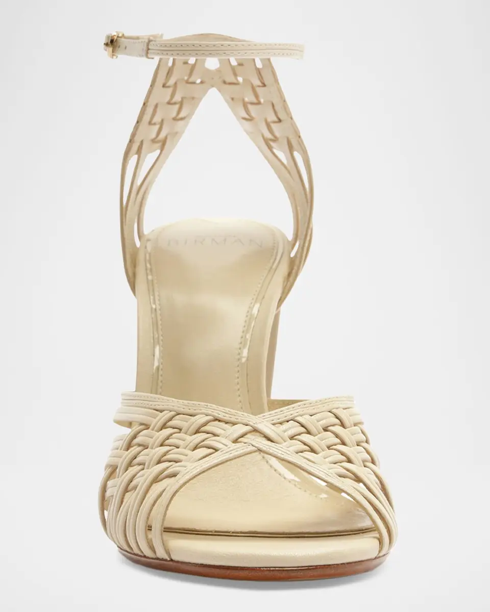 Alexandre Birman 90mm Lilian Woven Leather Sandals | Thumbnail 2