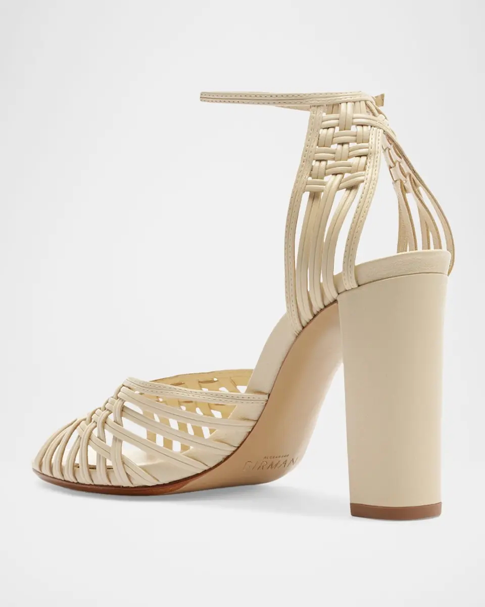 Alexandre Birman 90mm Lilian Woven Leather Sandals | Thumbnail 3