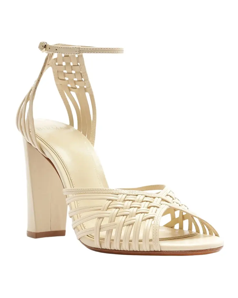 Alexandre Birman 90mm Lilian Woven Leather Sandals | Image 1 Alexandre Birman 90mm Lilian Woven Leather Sandals | Image 1