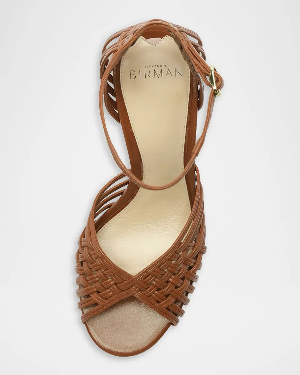 Alexandre Birman 90mm Lilian Woven Leather Sandals | Thumbnail 5