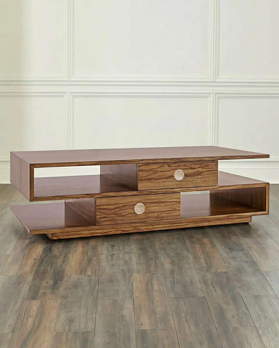 John-Richard Collection Vantage 2-Drawer Cocktail Table | Image 1 John-Richard Collection Vantage 2-Drawer Cocktail Table | Image 1
