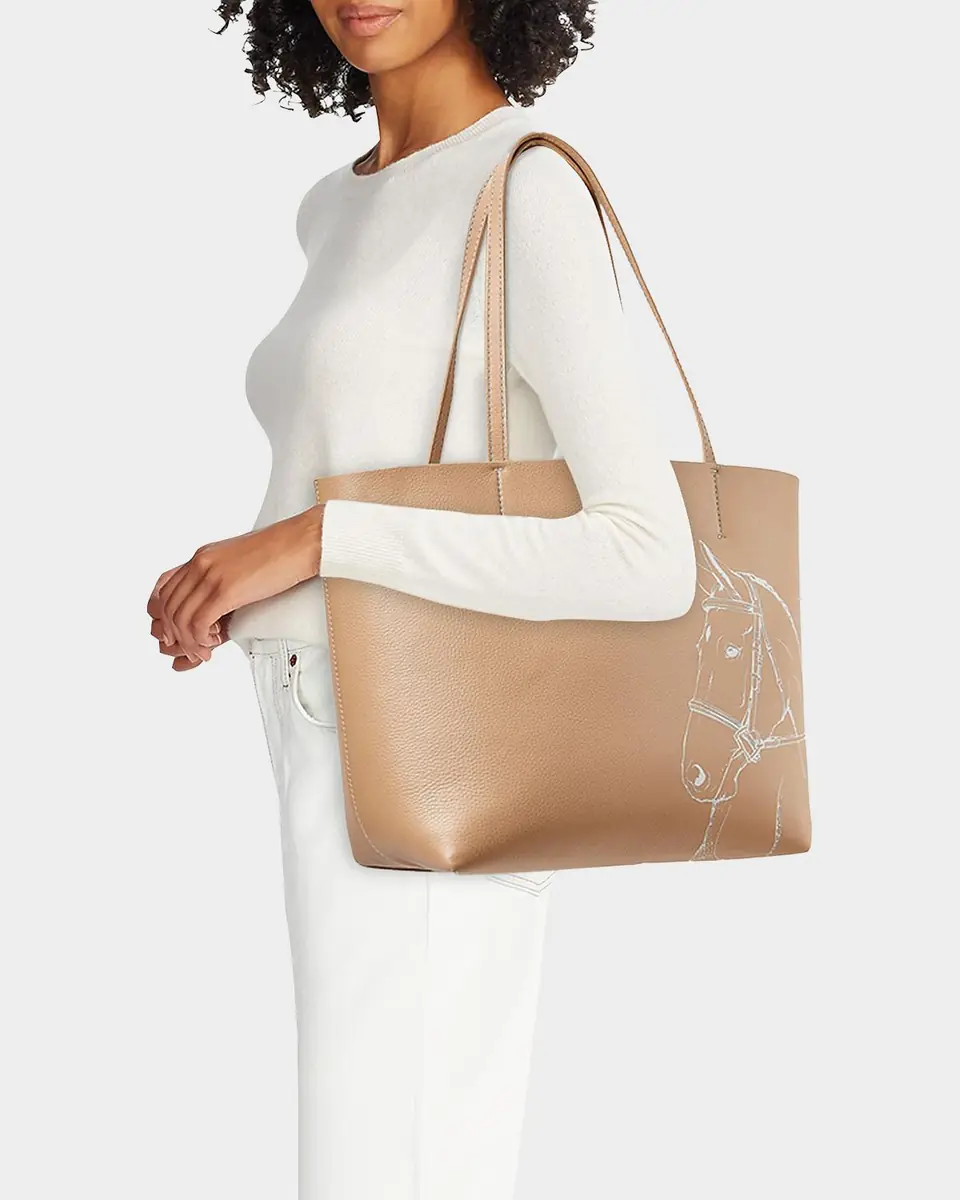 GiGi New York x Melissa Bamber Hunter Horse-Printed Leather Tote Bag | Thumbnail 2 GiGi New York x Melissa Bamber Hunter Horse-Printed Leather Tote Bag | Thumbnail 2
