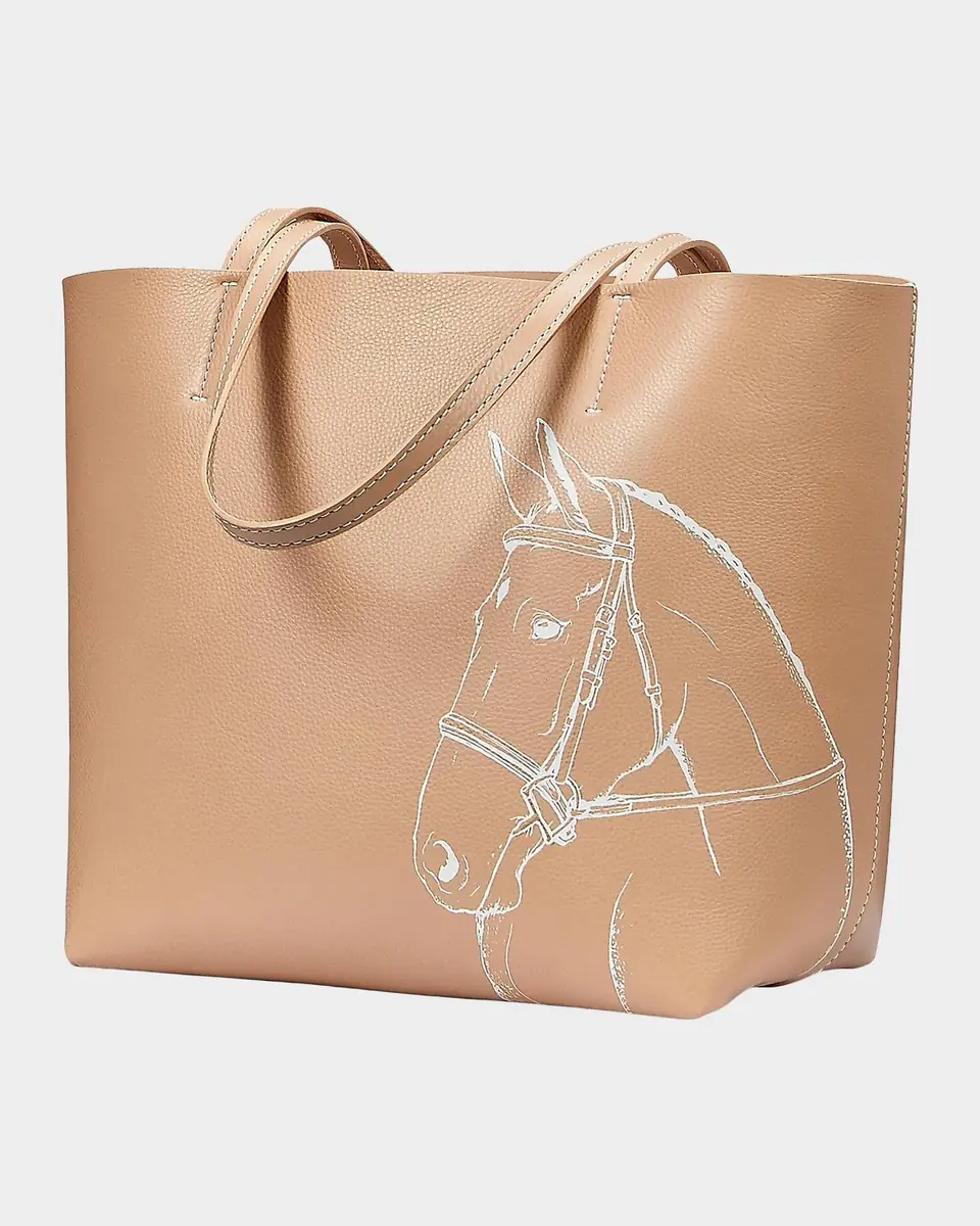 GiGi New York x Melissa Bamber Hunter Horse-Printed Leather Tote Bag | Thumbnail 6 GiGi New York x Melissa Bamber Hunter Horse-Printed Leather Tote Bag | Thumbnail 6