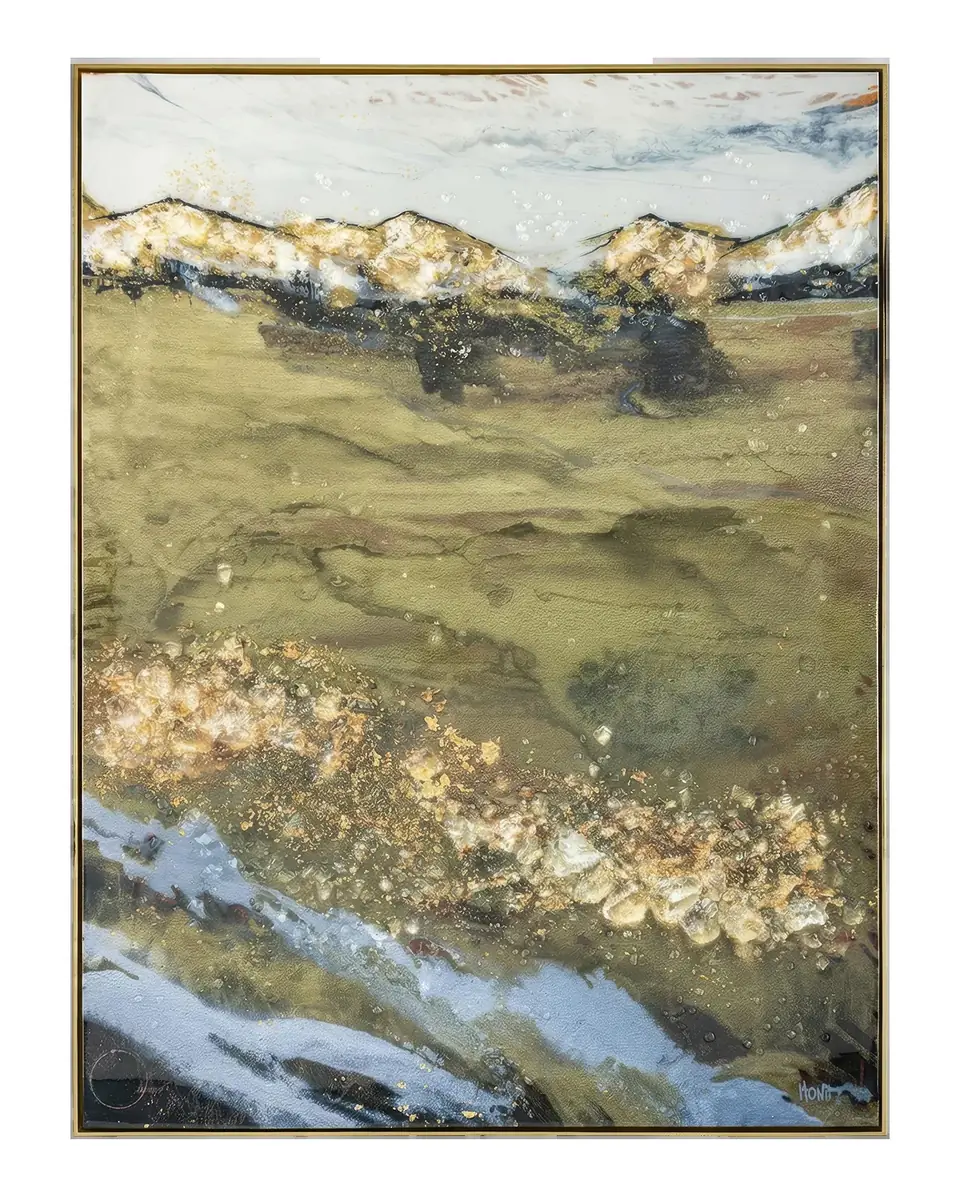 John-Richard Collection "Golden Mountains" Framed Print by Mary Hong | Thumbnail 2