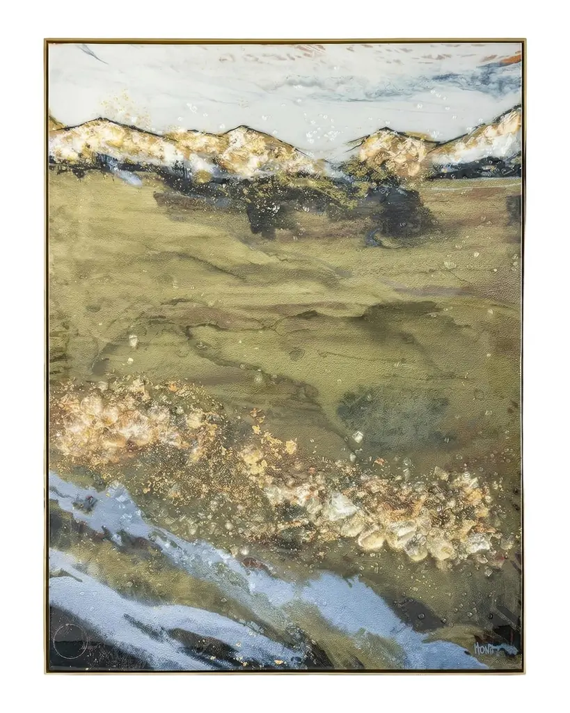 John-Richard Collection "Golden Mountains" Framed Print by Mary Hong | Image 1 John-Richard Collection "Golden Mountains" Framed Print by Mary Hong | Image 1