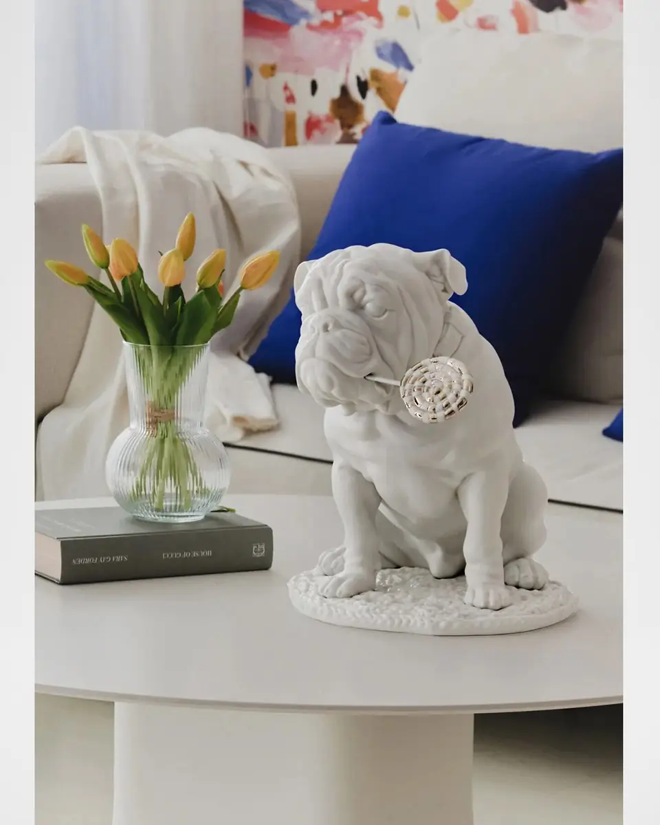 Lladro Bulldog with Lollipop Sculpture | Thumbnail 2 Lladro Bulldog with Lollipop Sculpture | Thumbnail 2