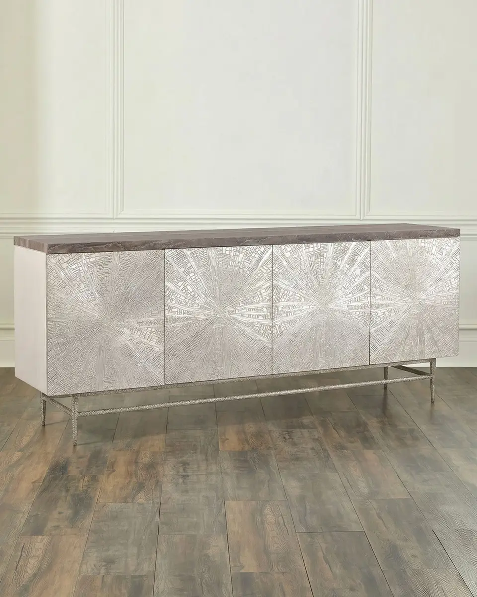 John-Richard Collection Conway 4-Door Sideboard | Image 1 John-Richard Collection Conway 4-Door Sideboard | Image 1