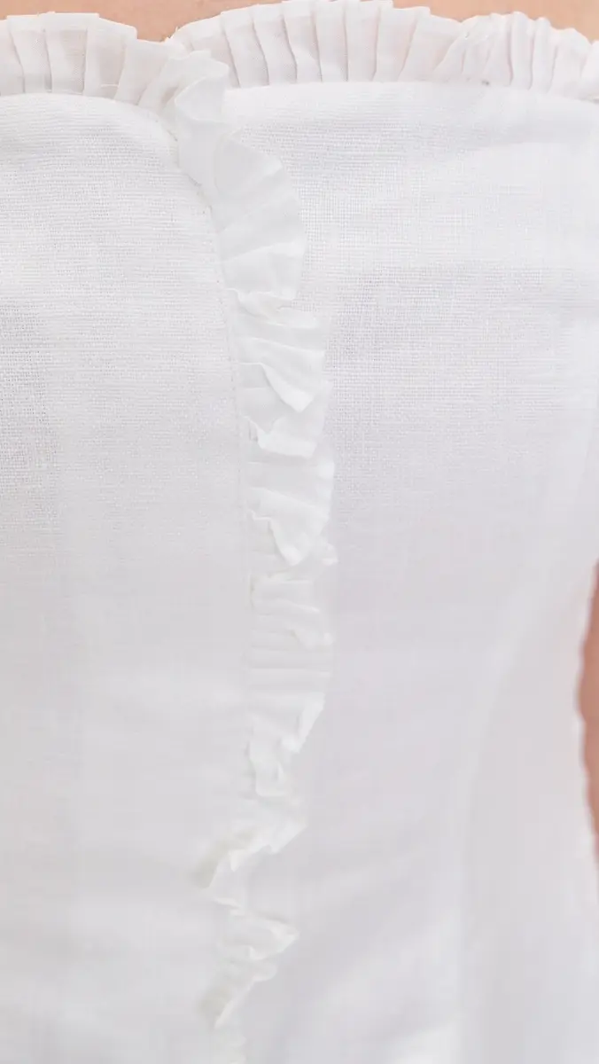 Posse Florence Strapless Linen Top | Thumbnail 6