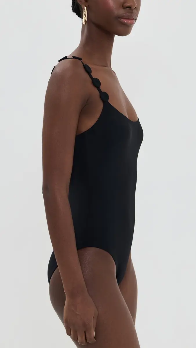 Karla Colletto Sadie Lingerie Strap Tank One Piece with Silent Underwire and High Back Black | Thumbnail 4 Karla Colletto Sadie Lingerie Strap Tank One Piece with Silent Underwire and High Back Black | Thumbnail 4