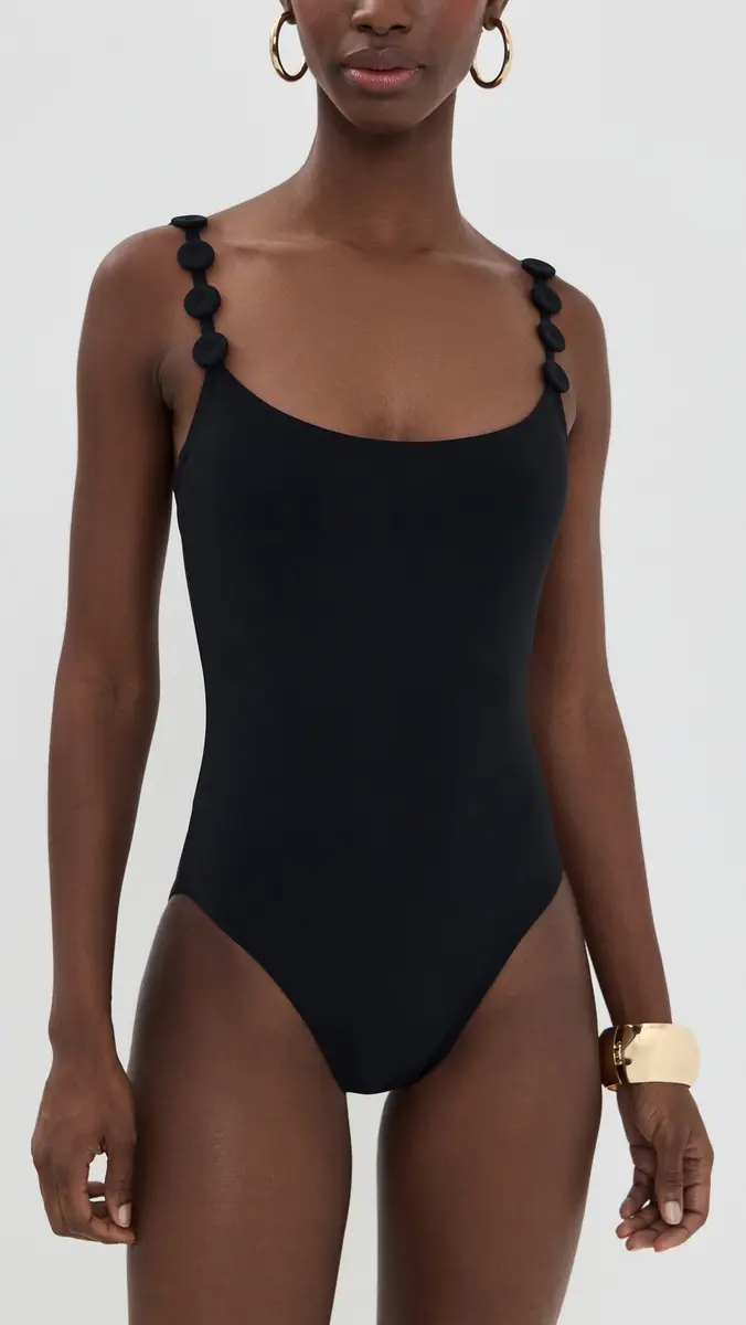 Karla Colletto Sadie Lingerie Strap Tank One Piece with Silent Underwire and High Back Black | Thumbnail 5 Karla Colletto Sadie Lingerie Strap Tank One Piece with Silent Underwire and High Back Black | Thumbnail 5