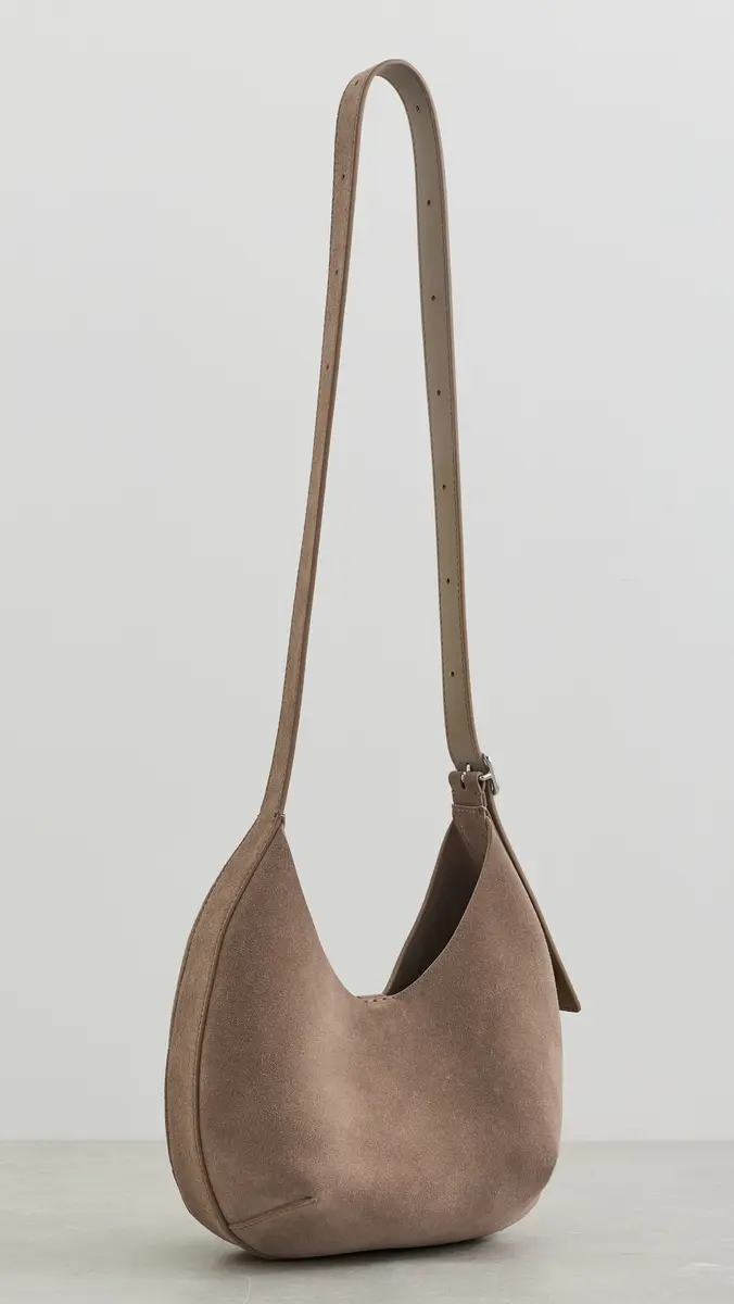 Courrèges Small Holy Suede Hobo Bag Pastel One Size | Thumbnail 4 Courrèges Small Holy Suede Hobo Bag Pastel One Size | Thumbnail 4
