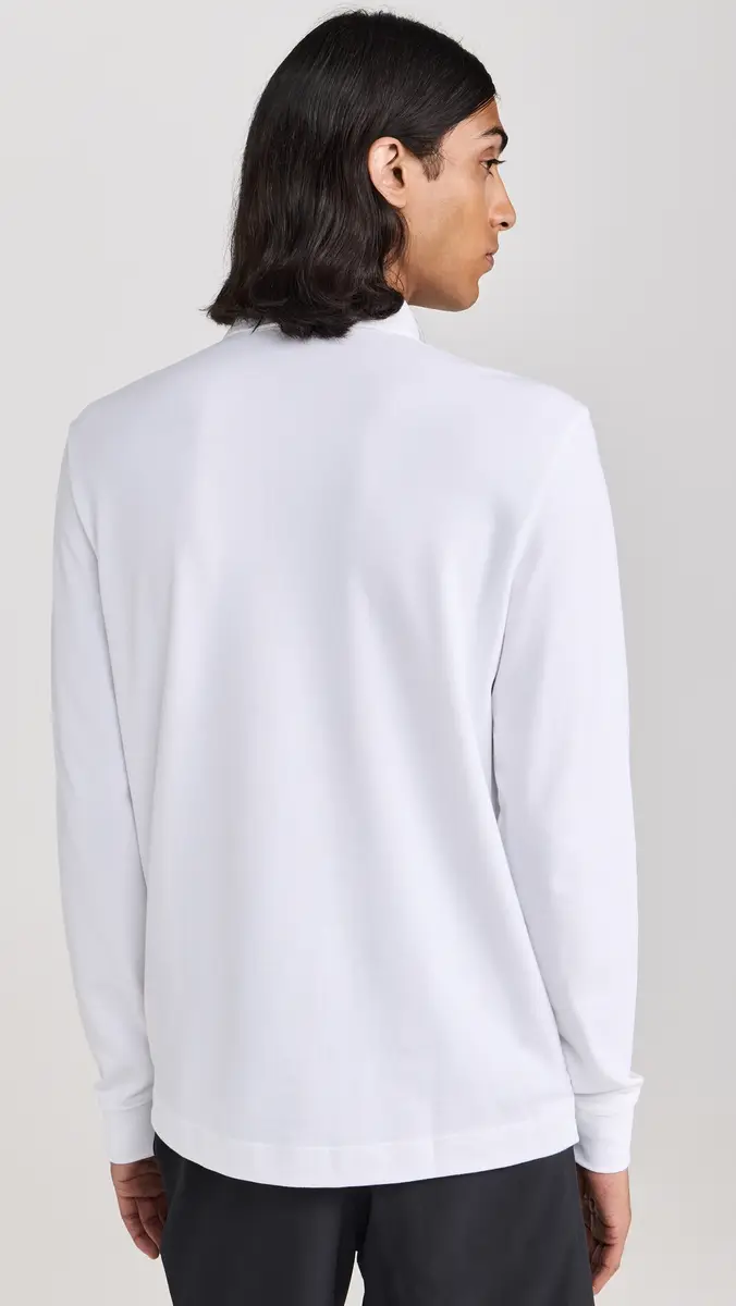 Lacoste Long Sleeve Stretch Cotton Paris Polo | Thumbnail 3 Lacoste Long Sleeve Stretch Cotton Paris Polo | Thumbnail 3