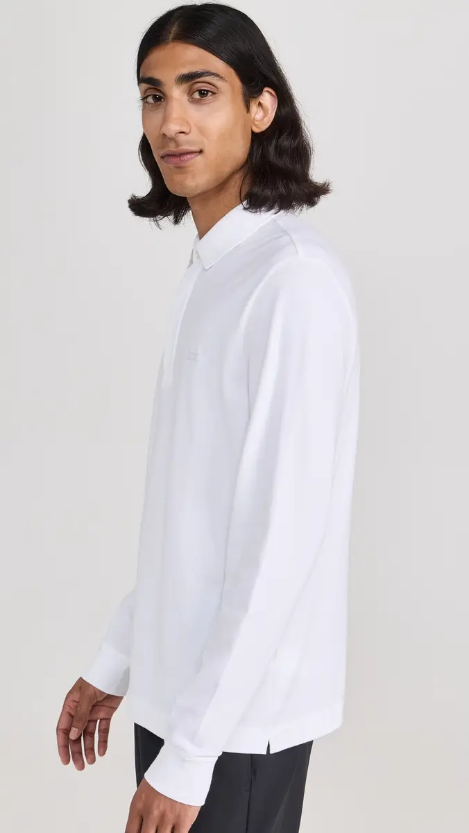 Lacoste Long Sleeve Stretch Cotton Paris Polo | Thumbnail 4 Lacoste Long Sleeve Stretch Cotton Paris Polo | Thumbnail 4