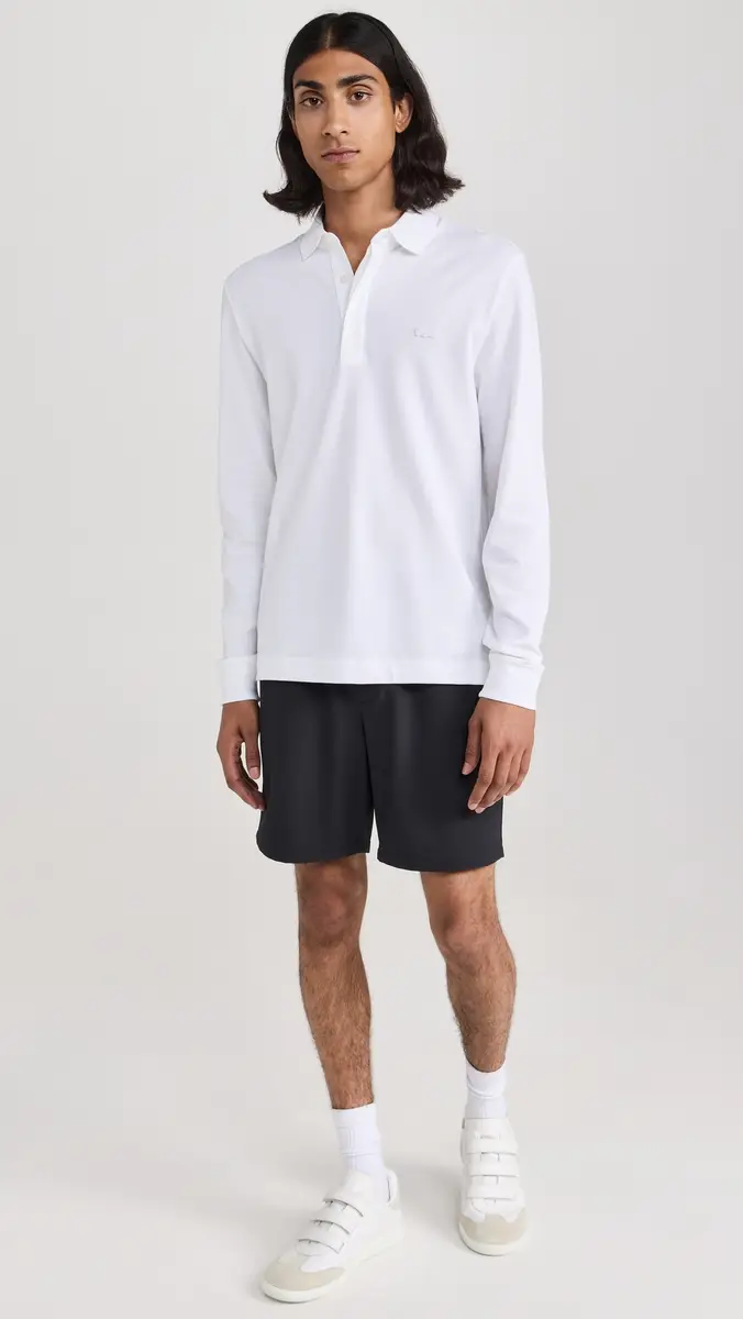Lacoste Long Sleeve Stretch Cotton Paris Polo | Thumbnail 5 Lacoste Long Sleeve Stretch Cotton Paris Polo | Thumbnail 5