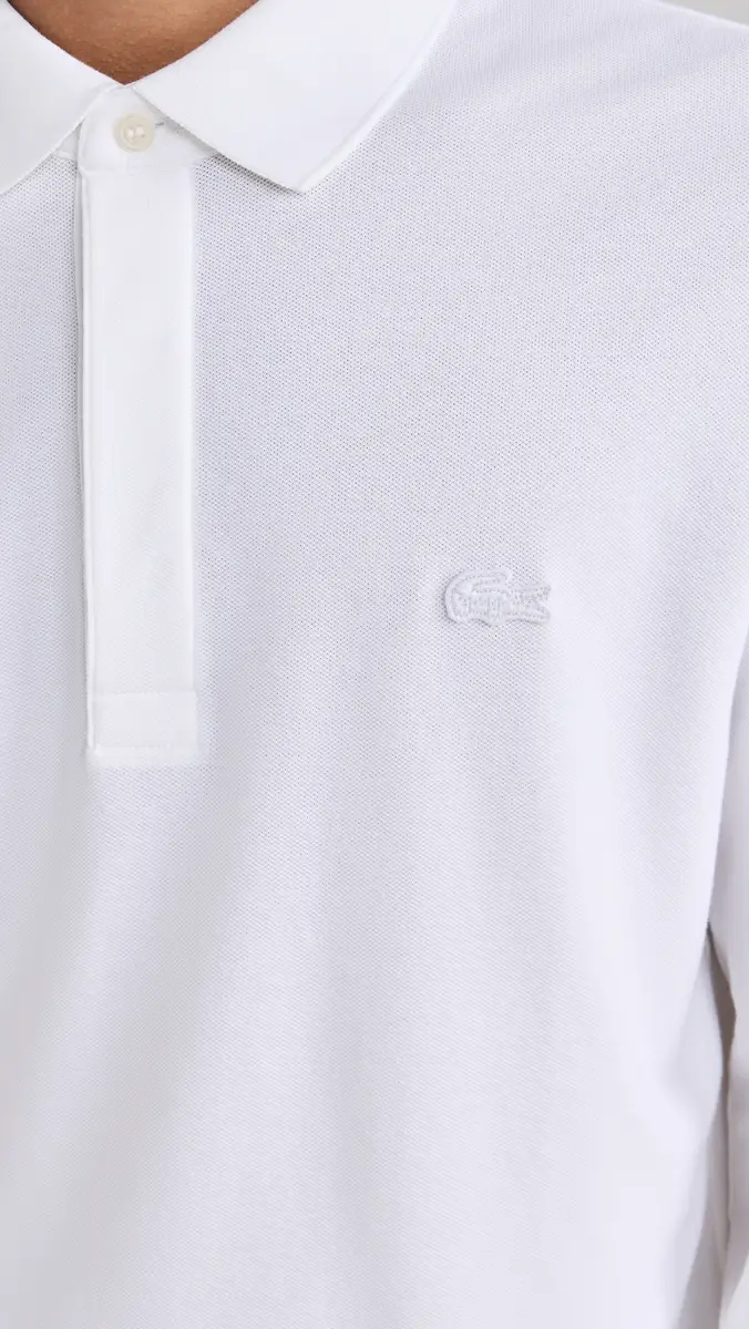 Lacoste Long Sleeve Stretch Cotton Paris Polo | Thumbnail 6 Lacoste Long Sleeve Stretch Cotton Paris Polo | Thumbnail 6
