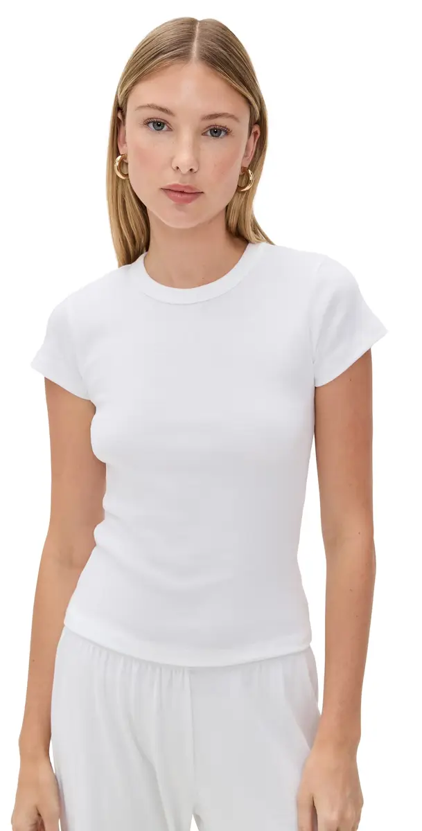 Leset Nando Slim Fit Tee White | Image 1 Leset Nando Slim Fit Tee White | Image 1