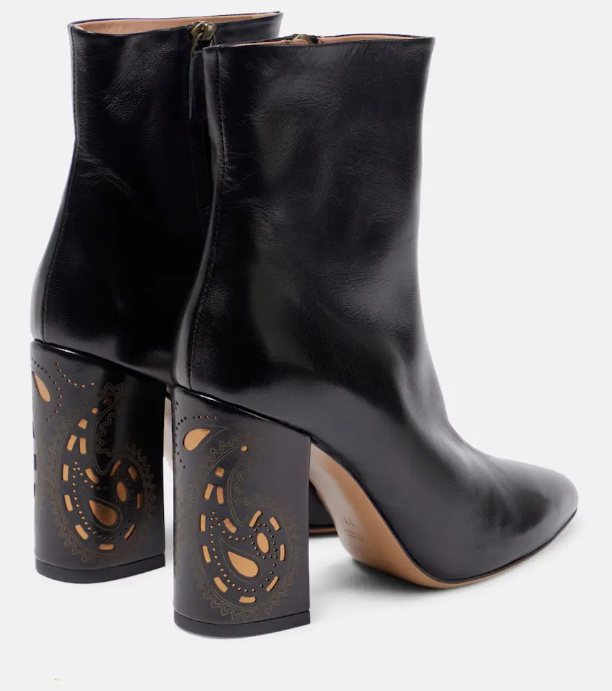 Etro Perforated leather ankle boots | Thumbnail 5
