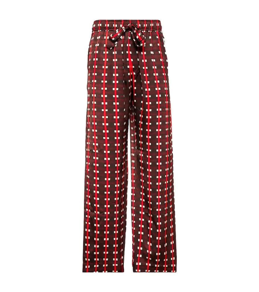 Wales Bonner x Lubaina Himid checked pants | Image 1 Wales Bonner x Lubaina Himid checked pants | Image 1