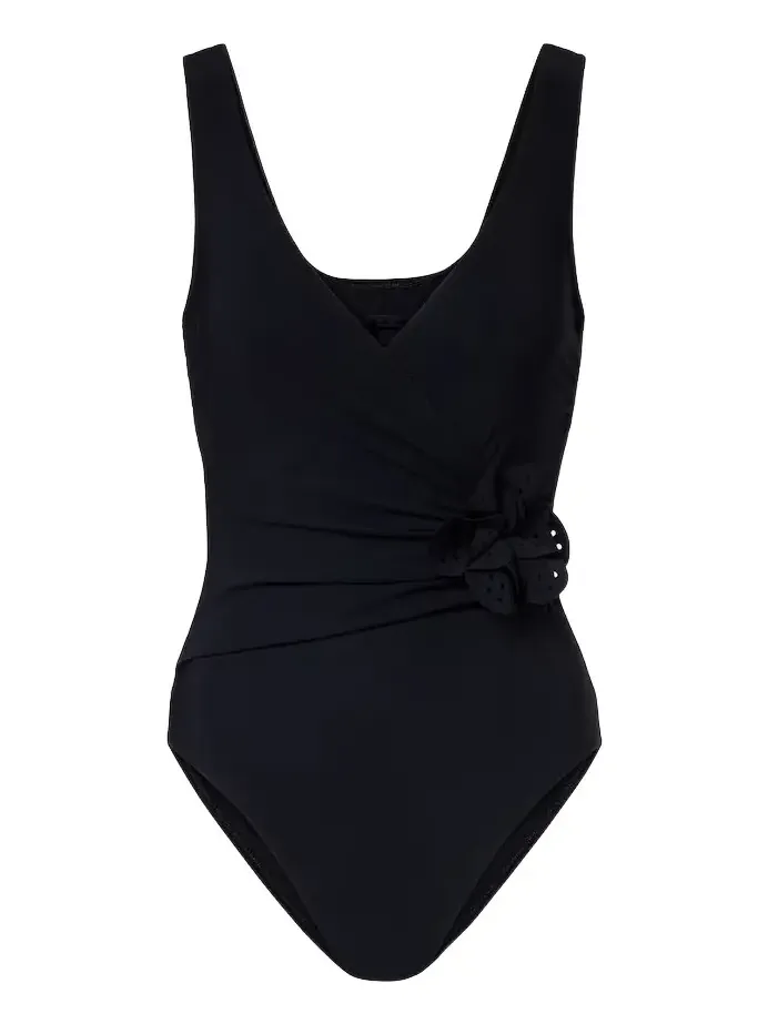 Rosetta floral-appliqué swimsuit