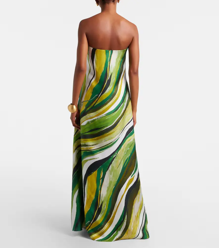 Christopher Esber Strapless printed silk gown | Thumbnail 5 Christopher Esber Strapless printed silk gown | Thumbnail 5