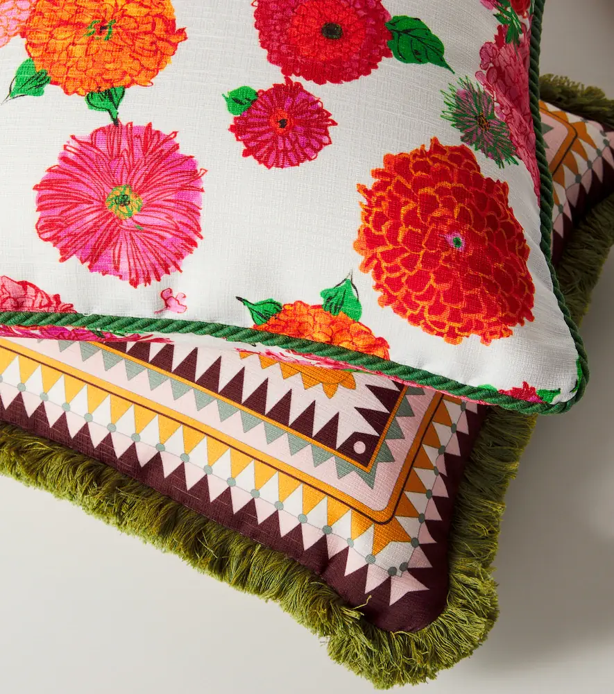 La DoubleJ Bright Blooms floral cushion | Thumbnail 3
