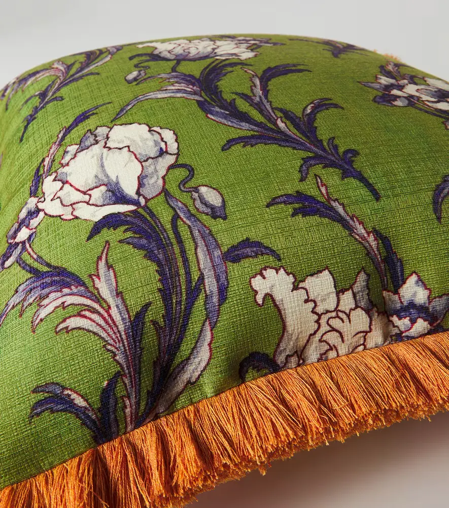 La DoubleJ Nymph Bloom floral fringed cushion | Thumbnail 3