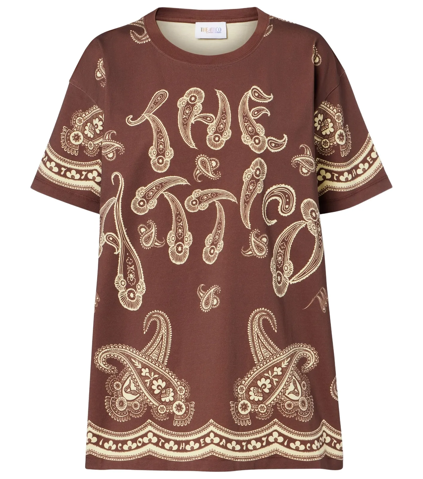Bandana oversized cotton jersey T-shirt