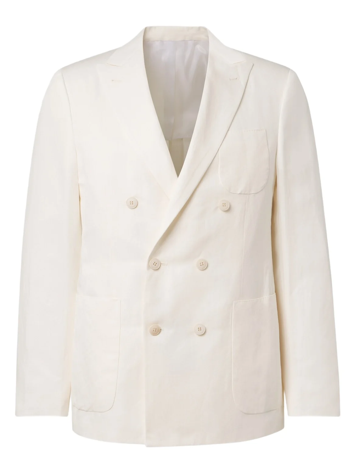 Canali Kei linen and silk suit jacket