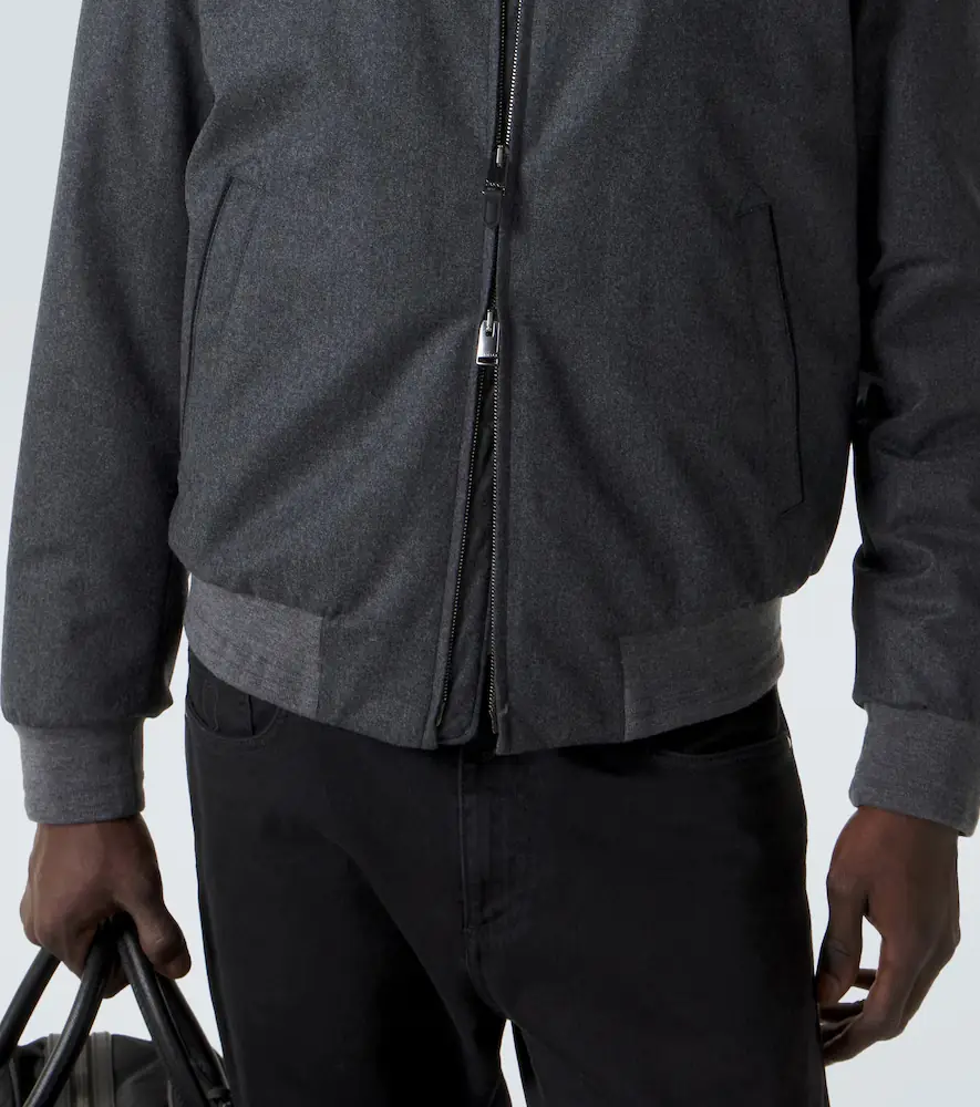 Canali Wool bomber jacket | Thumbnail 5 Canali Wool bomber jacket | Thumbnail 5
