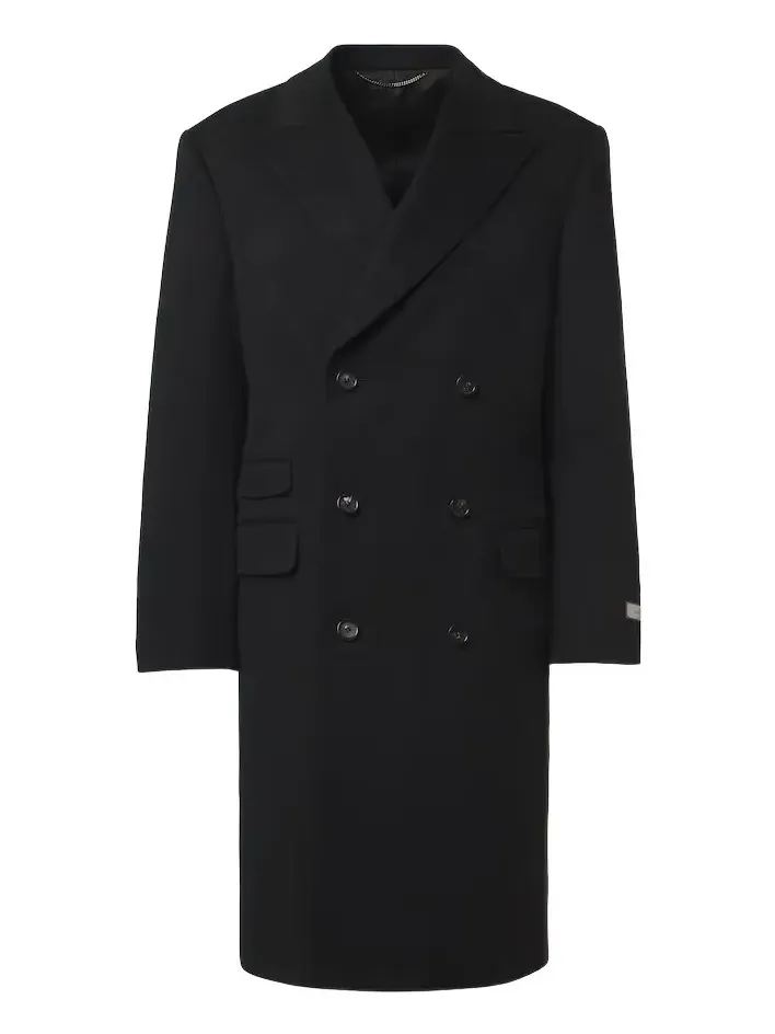 Double-breasted wool and cashmere coat Double-breasted wool and cashmere coat