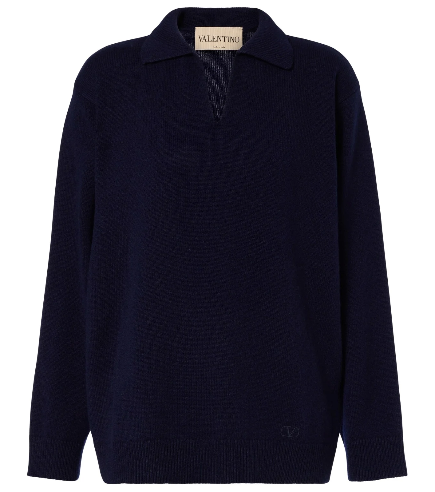 Cashmere polo sweater