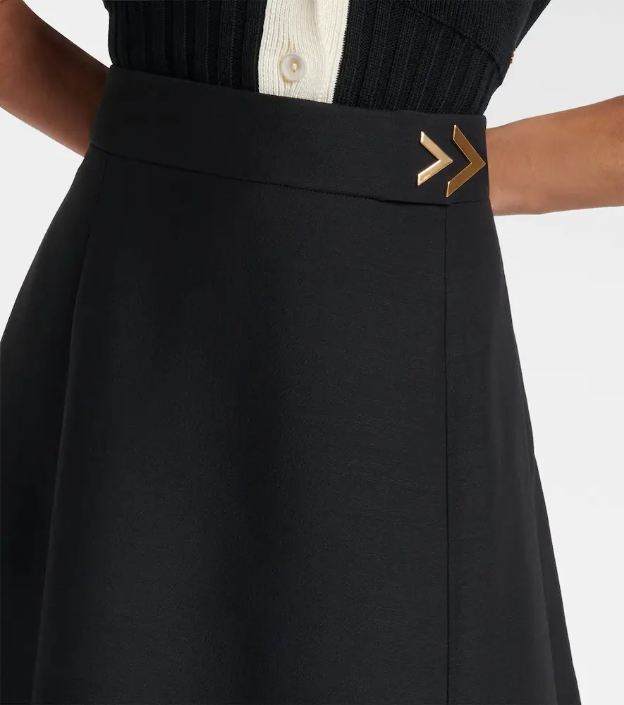 Valentino Garavani VGold Crepe Couture midi skirt | Thumbnail 6 Valentino Garavani VGold Crepe Couture midi skirt | Thumbnail 6