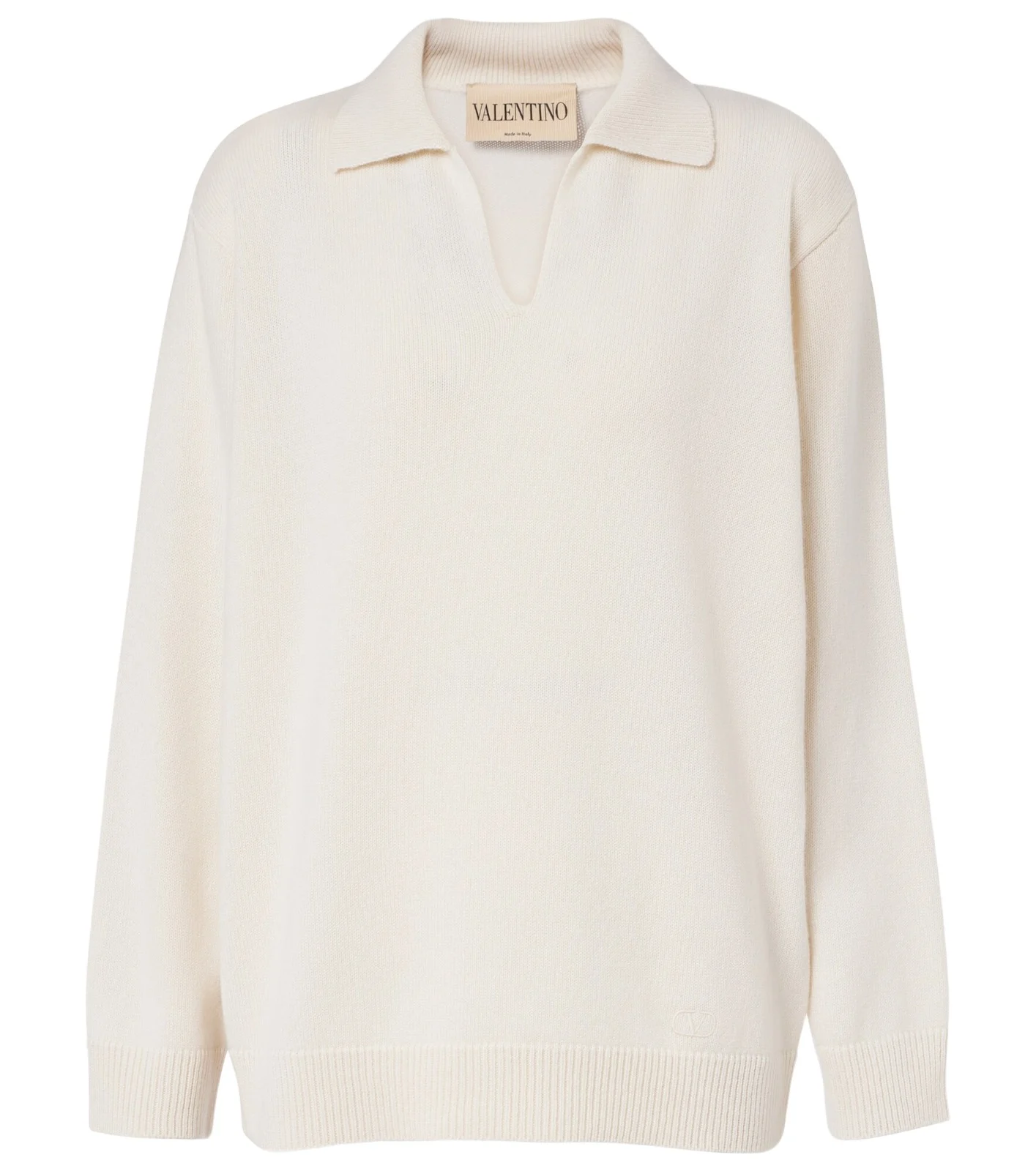 Cashmere polo sweater