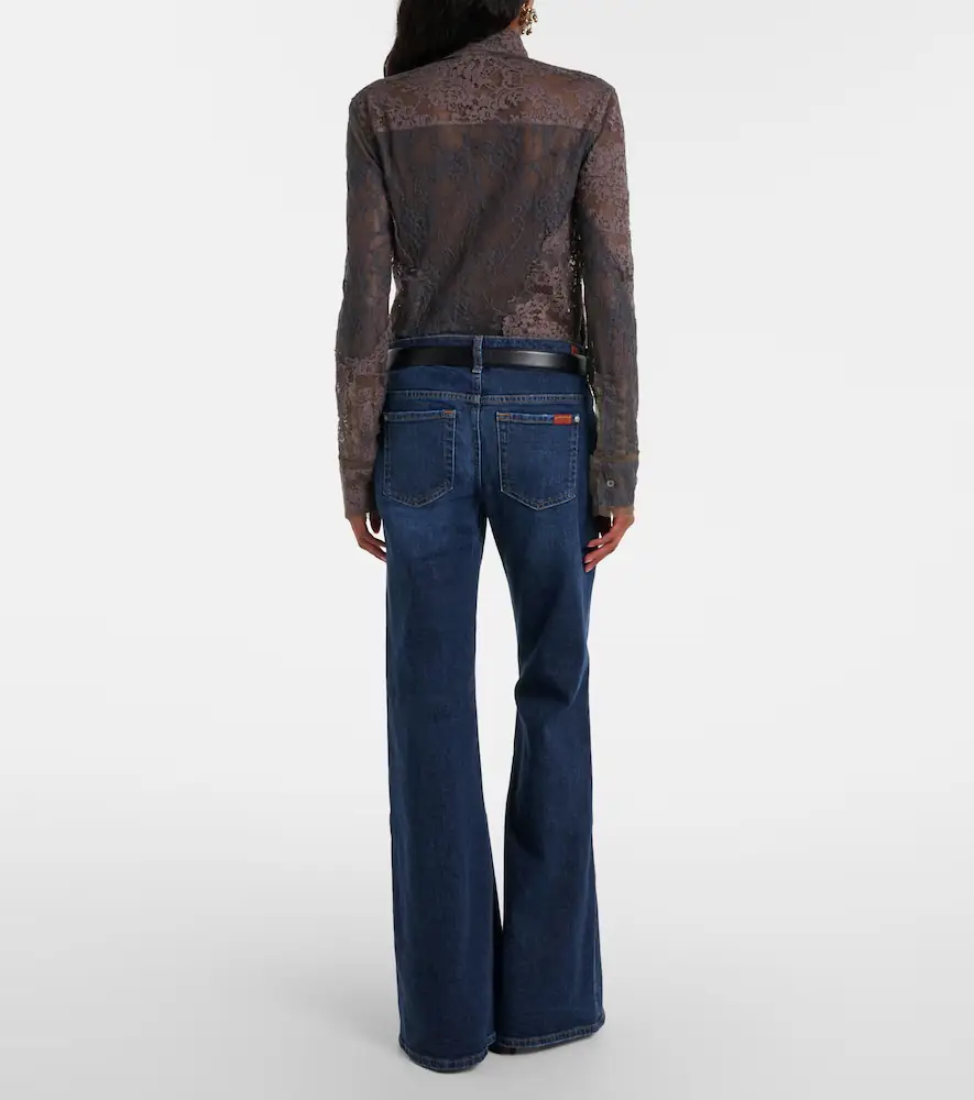 7 For All Mankind Low-rise flared jeans | Thumbnail 7