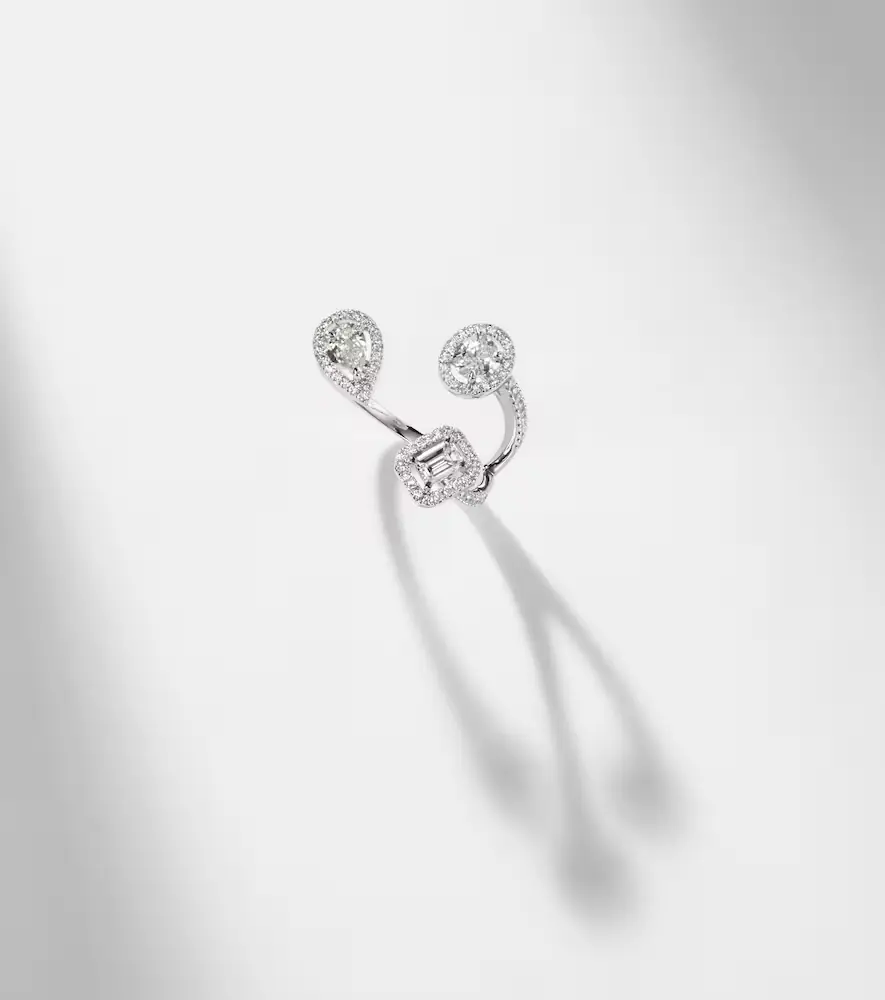 Messika My Twin Trilogy 18kt white gold ring with diamonds | Thumbnail 5 Messika My Twin Trilogy 18kt white gold ring with diamonds | Thumbnail 5