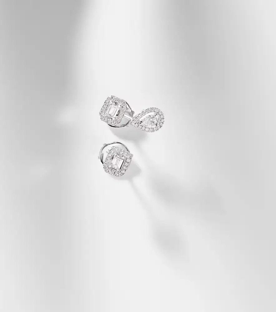 Messika My Twin 1+2 18kt white gold earrings with diamonds | Thumbnail 5
