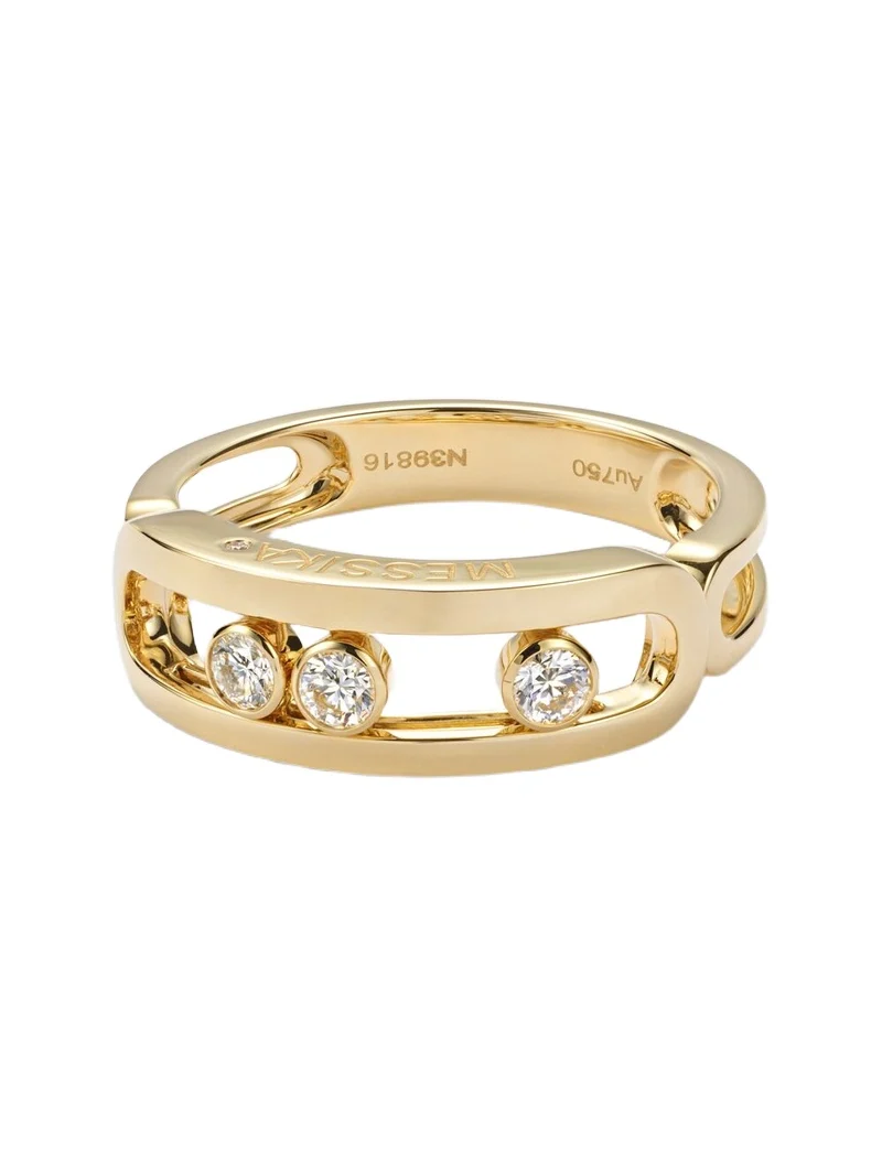 Move Classique 18kt gold ring with diamonds Move Classique 18kt gold ring with diamonds