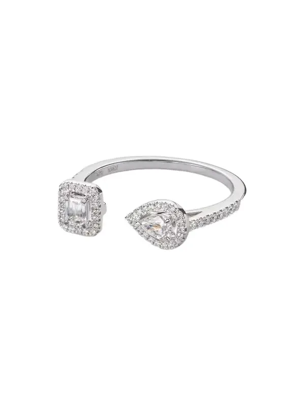 My Twin 18kt white gold ring with diamonds My Twin 18kt white gold ring with diamonds