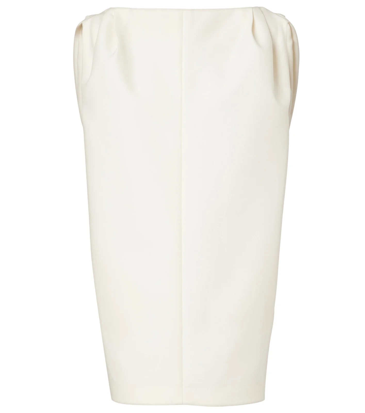 Draped wool and silk minidress