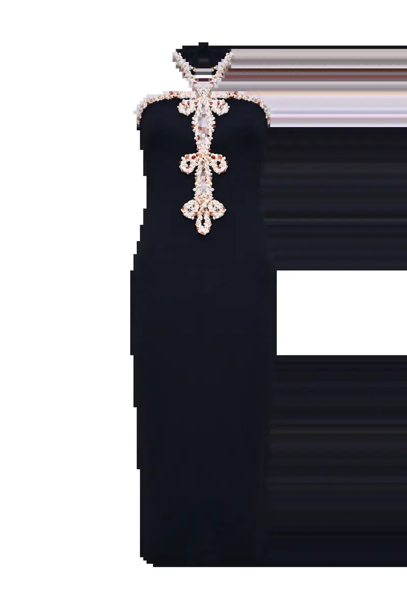 PatBo JADE KNIT EMBROIDERED HALTERNECK MIDI DRESS (not buy) | Thumbnail 4 PatBo JADE KNIT EMBROIDERED HALTERNECK MIDI DRESS (not buy) | Thumbnail 4