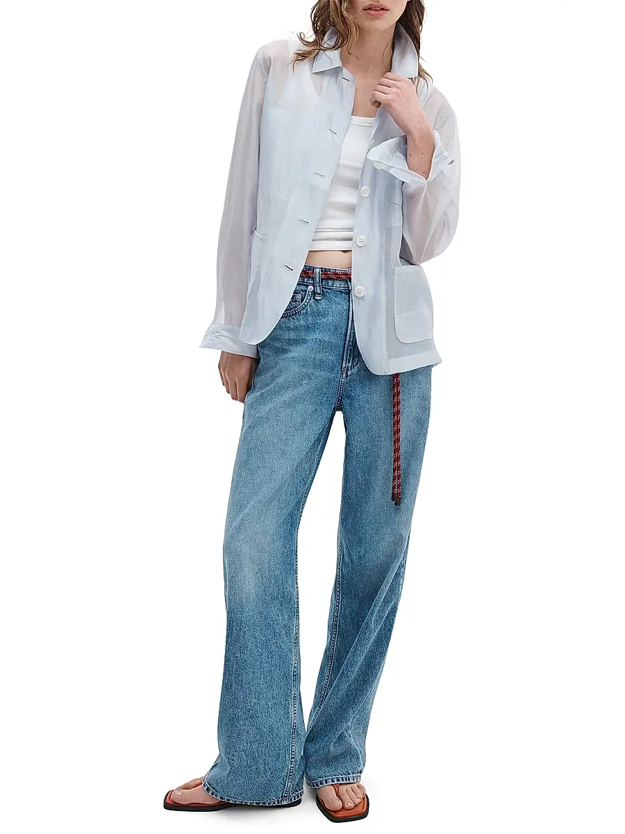 rag & bone Women's Logan Featherweight Wide-Leg Jeans | Thumbnail 2 rag & bone Women's Logan Featherweight Wide-Leg Jeans | Thumbnail 2