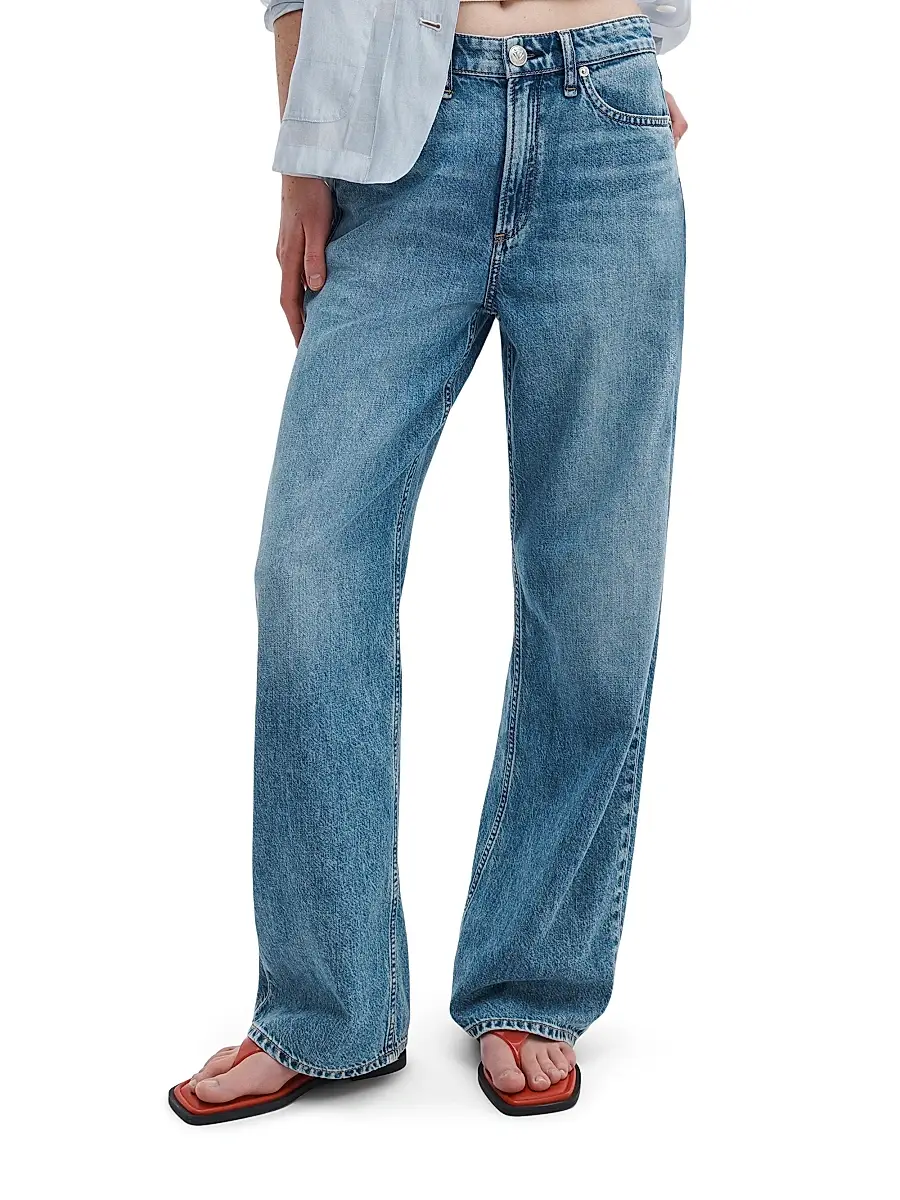 rag & bone Women's Logan Featherweight Wide-Leg Jeans | Thumbnail 3 rag & bone Women's Logan Featherweight Wide-Leg Jeans | Thumbnail 3