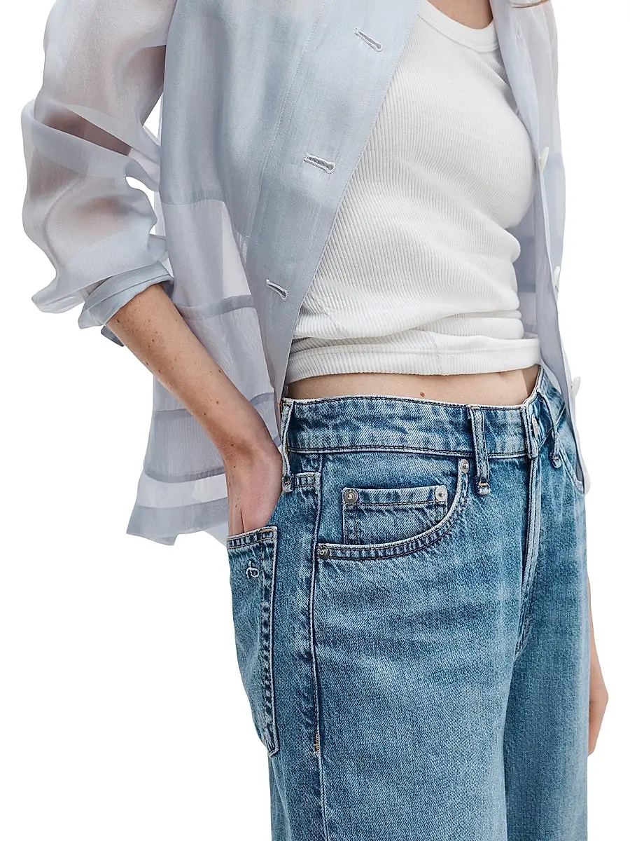 rag & bone Women's Logan Featherweight Wide-Leg Jeans | Thumbnail 5 rag & bone Women's Logan Featherweight Wide-Leg Jeans | Thumbnail 5