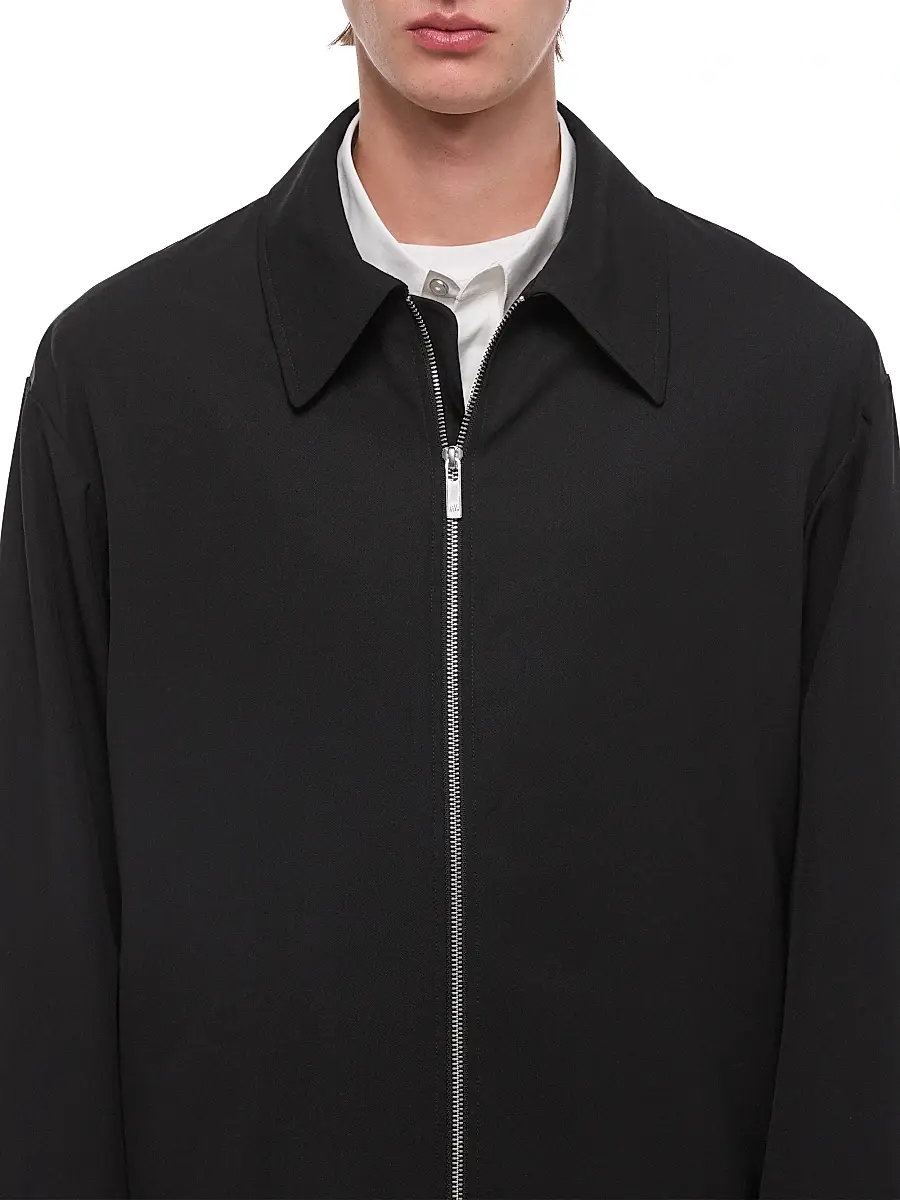 Helmut Lang Men's Wool Gabardine Suiting Shirt Jacket | Thumbnail 7