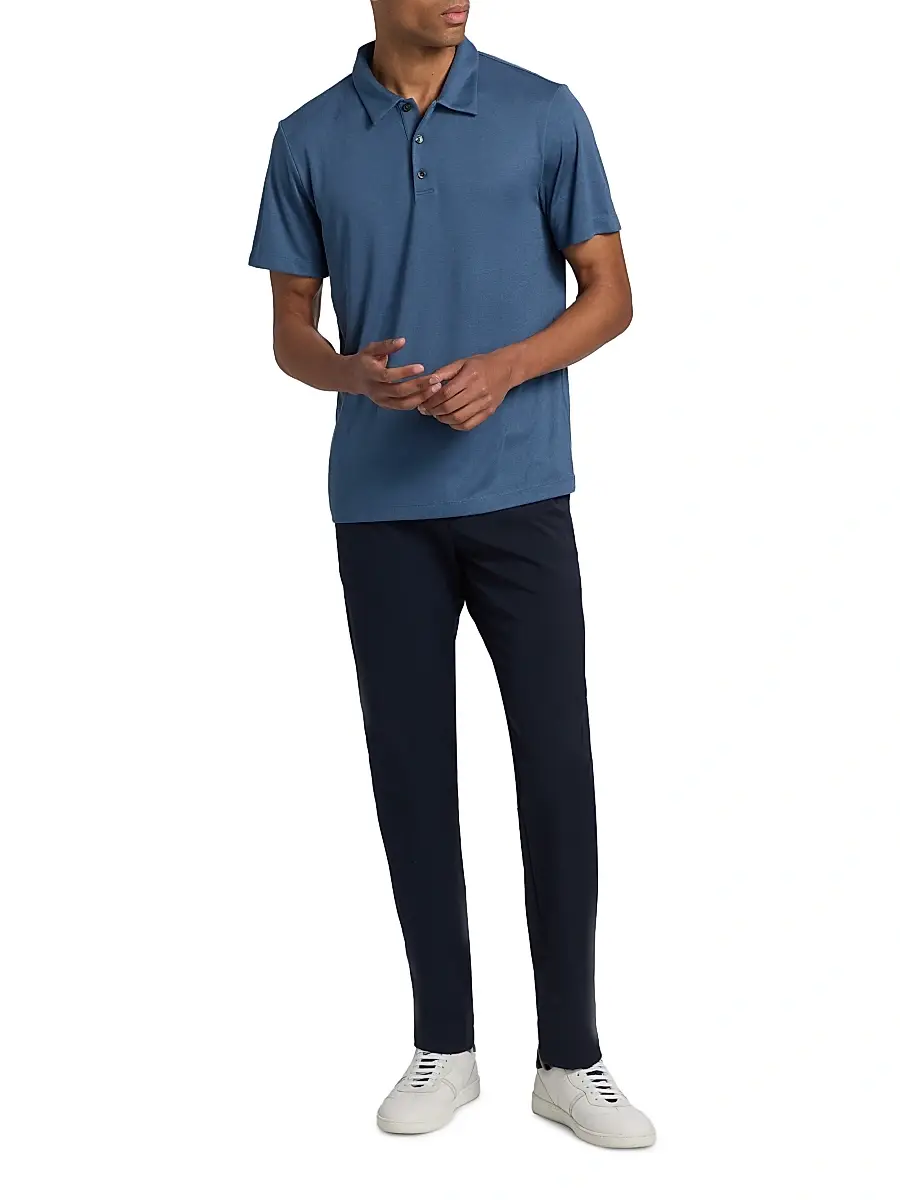 Theory Men's Bron Stretch Jersey Polo Shirt | Thumbnail 2
