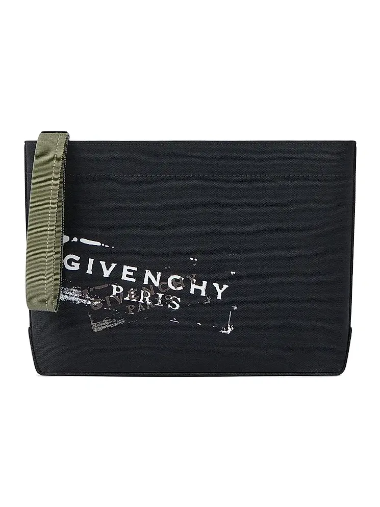 Men's Tote Pouch in Canvas - Black Men's Tote Pouch in Canvas - Black
