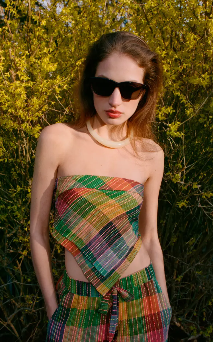 Boteh Echo Cotton Handkerchief Top | Thumbnail 2 Boteh Echo Cotton Handkerchief Top | Thumbnail 2