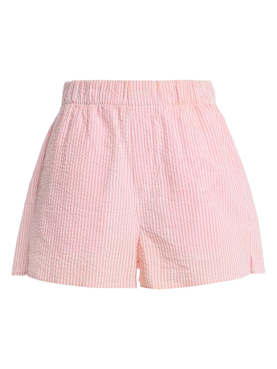 With Nothing Underneath Exclusive The Boxer Seersucker Shorts