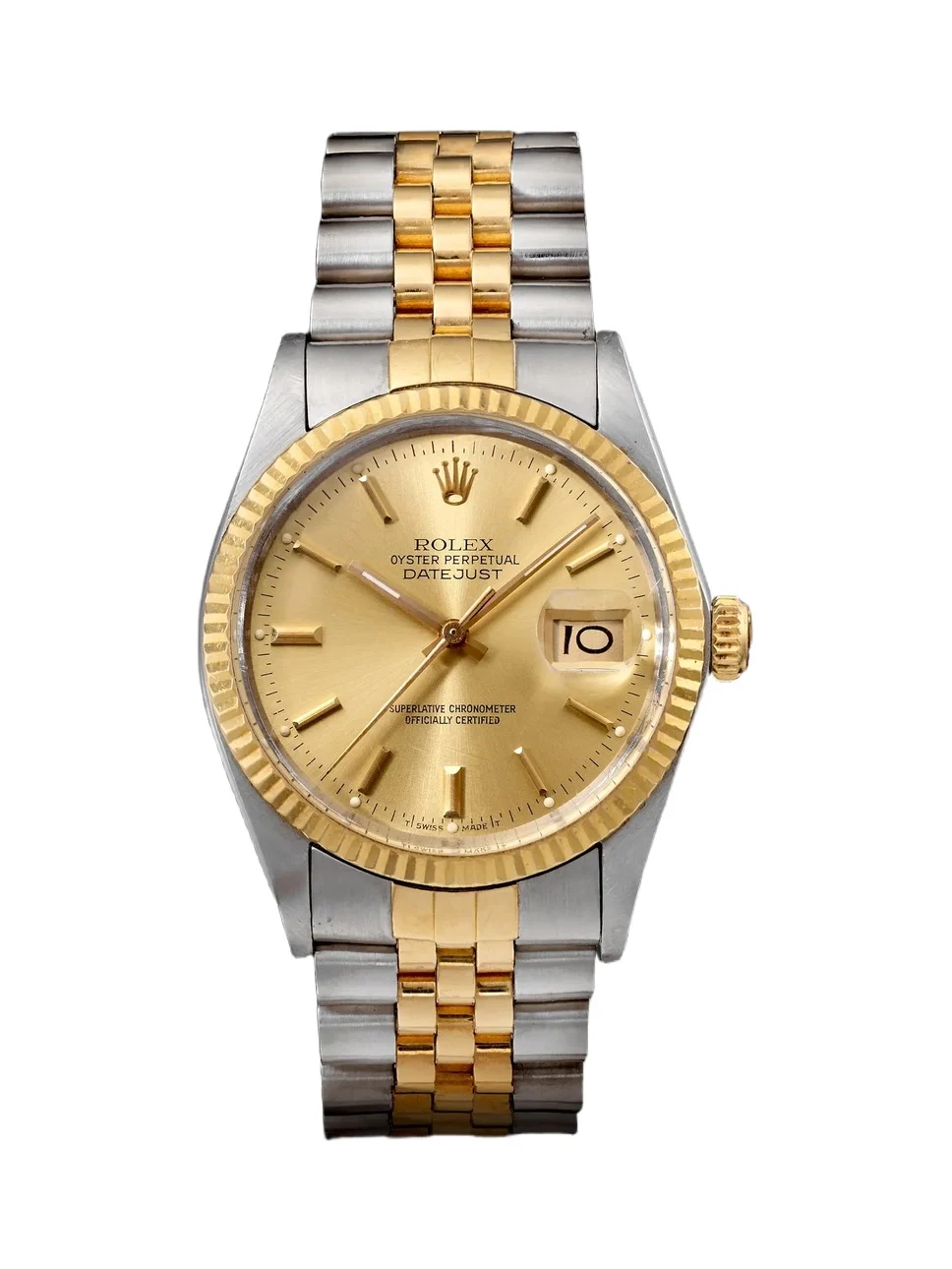 Rolex Vintage 1986 DateJust Automatic Stainless Steel and 18-Karat Gold Watch, Ref. 16013 (7.75'' wrist) - Men